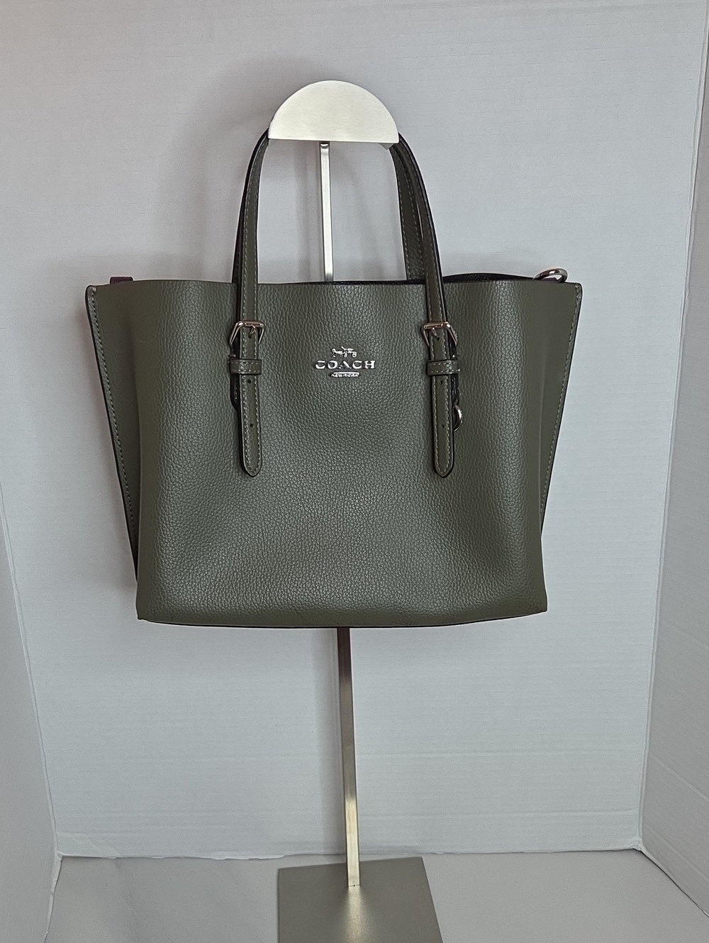 Coach Mollie Tote 25 In Green - Style C4084